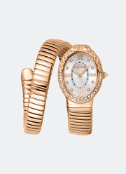 Signature Snake JC1L390 Silver Rose Gold - 22 x 31mm Single Round