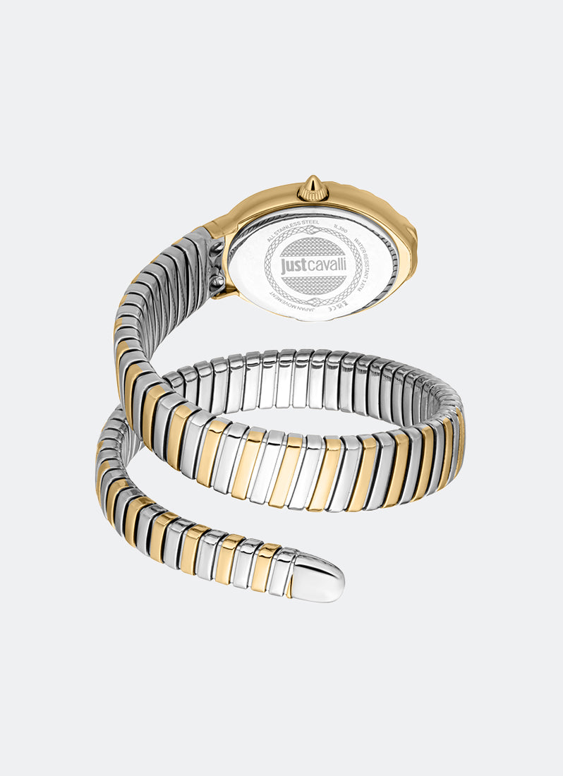 Signature Snake JC1L390 Silver Two-tone Silver & Gold - 22 x 31mm Single Round