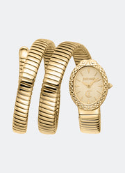 Signature Snake JC1L391 Champagne Gold - 22 x 31mm Double Round
