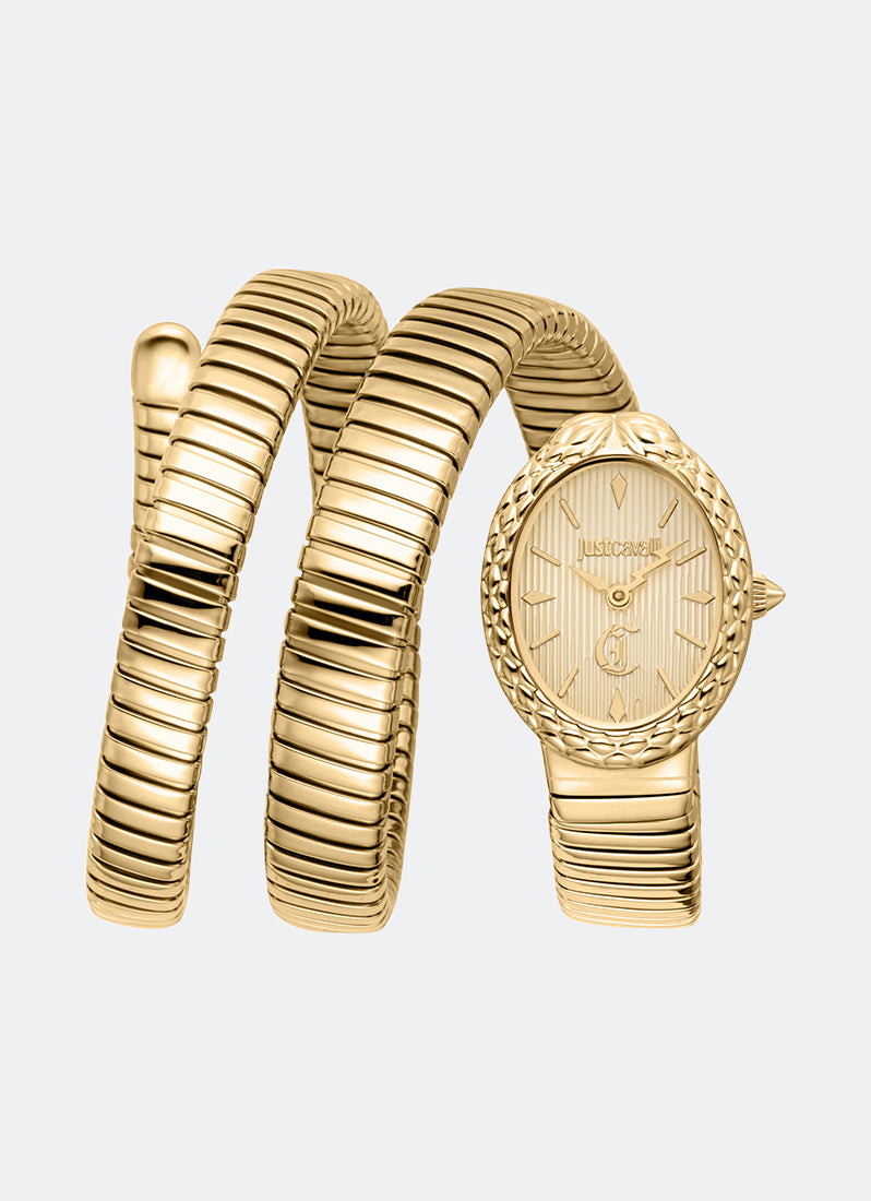 Signature Snake JC1L391 Champagne Gold - 22 x 31mm Double Round