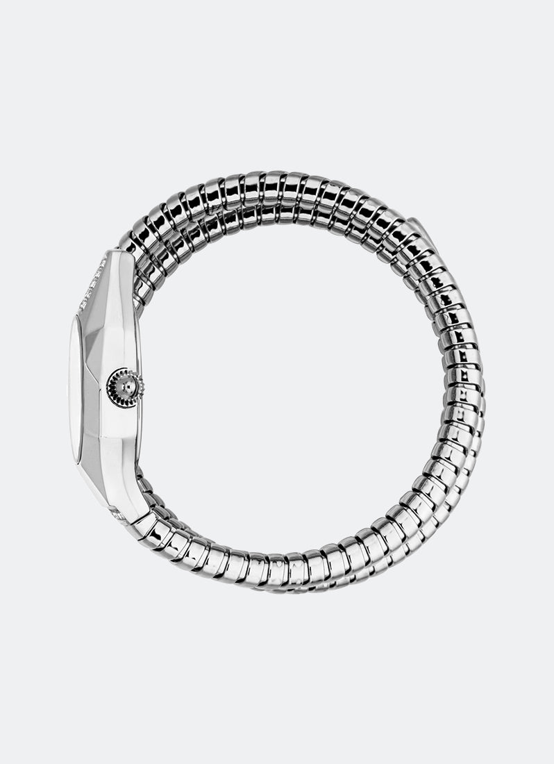 Signature Snake JC1L397 Silver Silver - 23.5 x 35.5mm Double Round