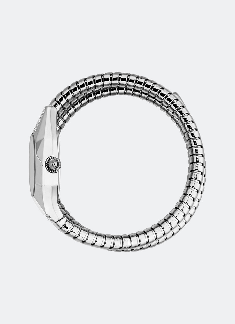 Signature Snake JC1L397 Black Silver - 23.5 x 35.5mm Double Round