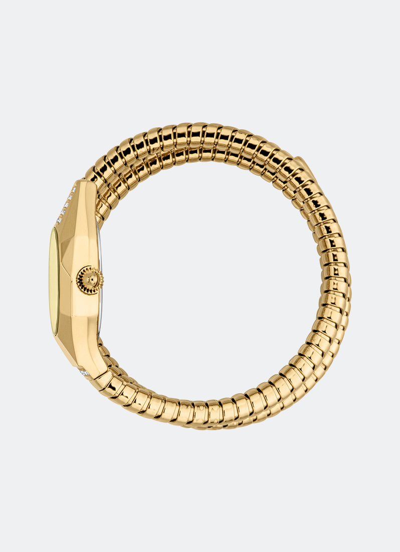 Signature Snake JC1L397 Champagne Gold - 23.5 x 35.5mm Double Round