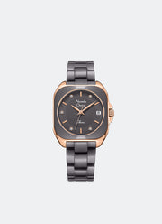 Jam Tangan Alexandre Christie Ladies Passion Ladies Band Date Rose Gold Grey Dial 30x36mm AC2B31LDBRGGR