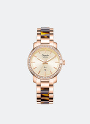Jam Tangan Alexandre Christie Ladies Passion Ladies Band Date Rose Gold Ivory Dial