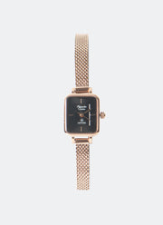 Jam Tangan Alexandre Christie 
Mini Petite Sapphire Ladies Band Quartz Rose Gold Black Dial