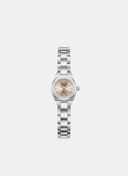 Jam Tangan Alexandre Christie Passion Ladies Band Quartz Silver Gold Dial 19.5 mm AC2B67LHBSSLG