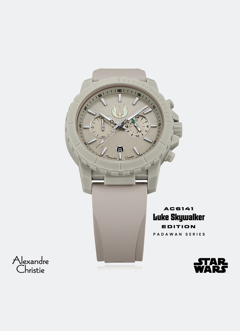 Jam Tangan Alexandre Christie Star Wars - Luke Skywalker Padawan Limited Edition - 43mm AC6141MCRLS1