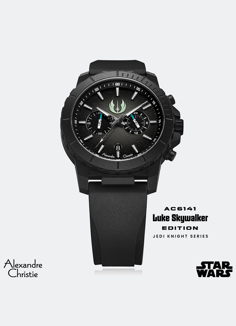 Jam Tangan Alexandre Christie Star Wars Luke Skywalker Jedi Limited Edition AC6141MCRLS2