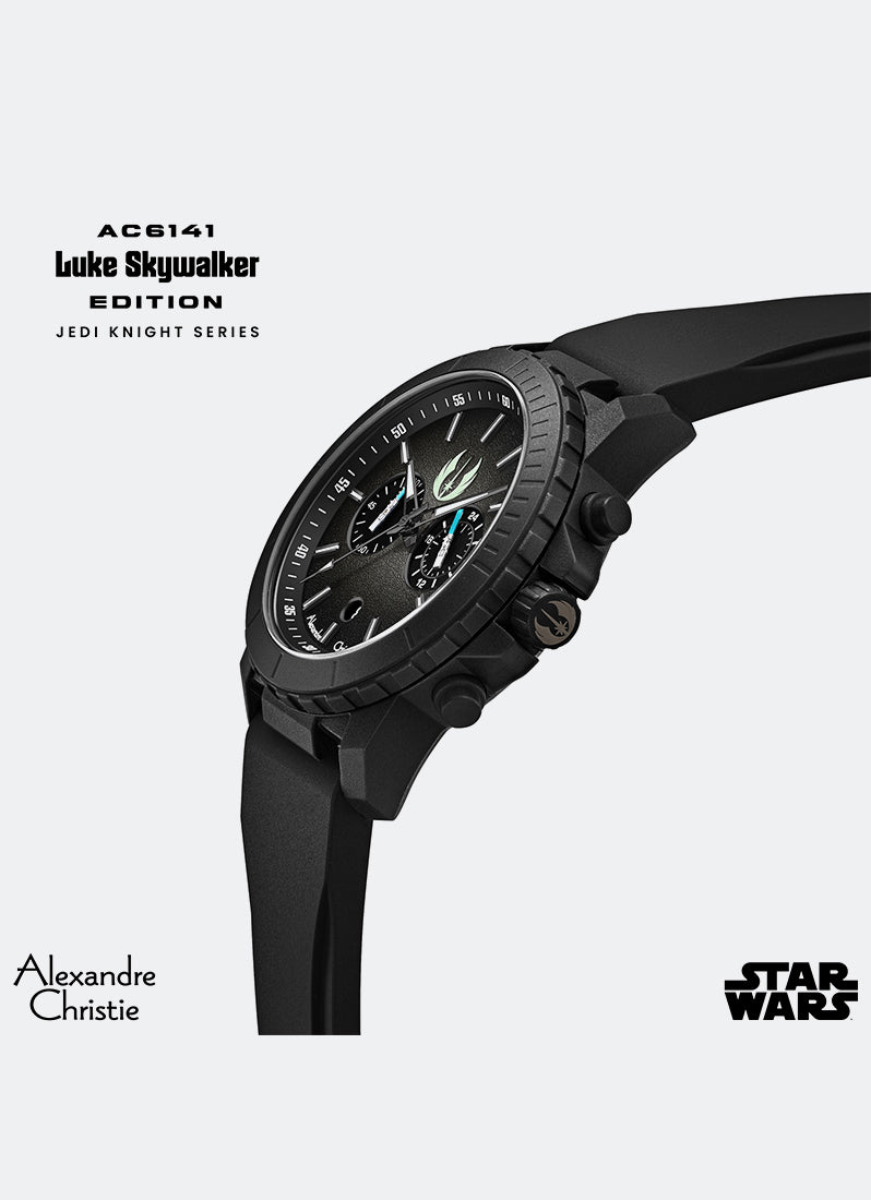 Jam Tangan Alexandre Christie Star Wars Luke Skywalker Jedi Limited Edition AC6141MCRLS2