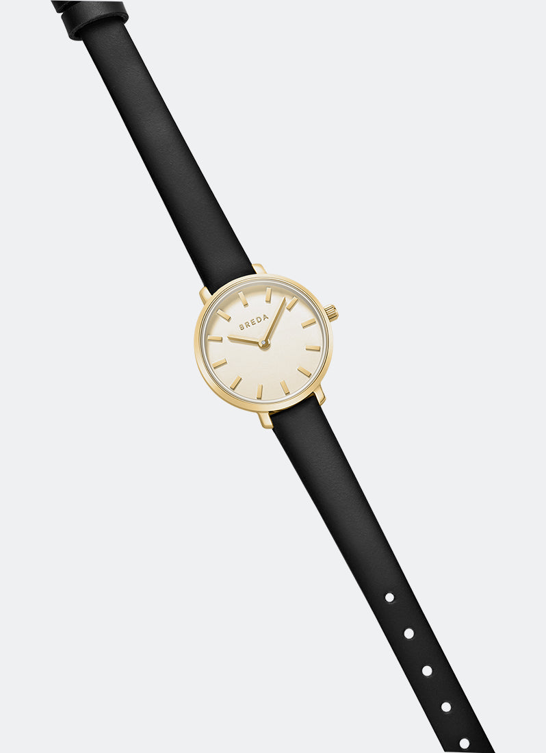 Jam Tangan Breda Beverly Gold Leather Watch 25mm - 1730M