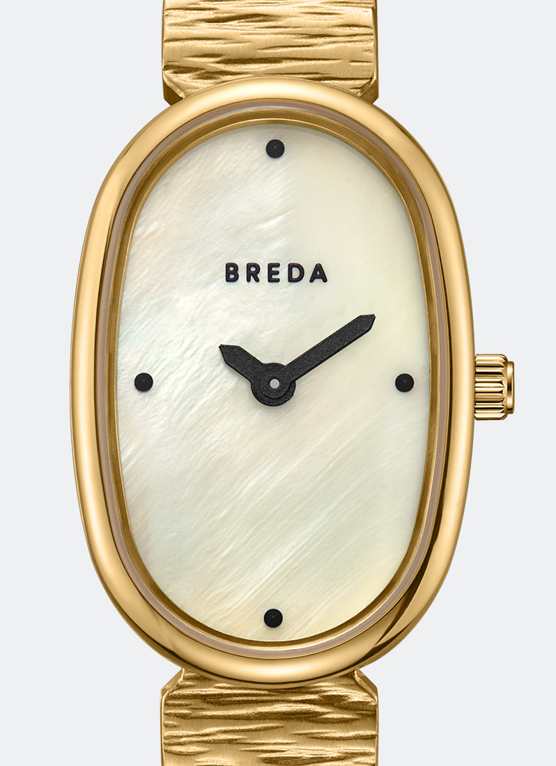 Jam Tangan Breda Breda Jane Revival Champagne Dial Deep Gold 1753A