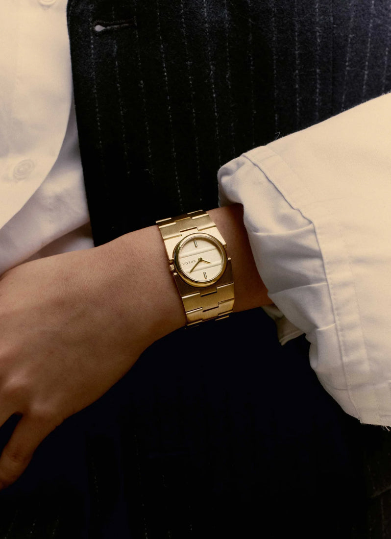 Jam Tangan Breda Breda Sync Gold Dial Gold Metal Bracelet 1752A