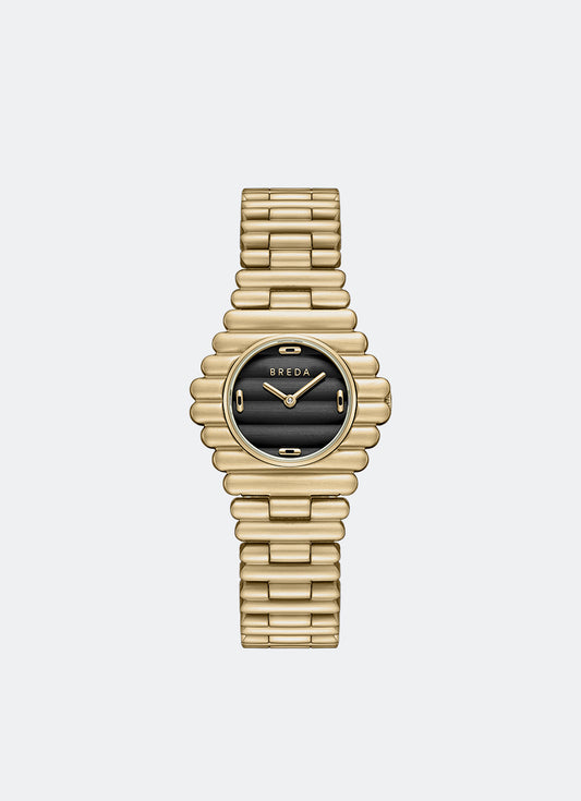 Jam Tangan Breda Coda 1756C Gold Black Metal Bracelet 32 mm 1756C