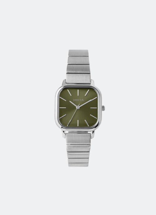 Jam Tangan Breda Esther Moss Dial Silver Metal Bracelet 26mm 1735A