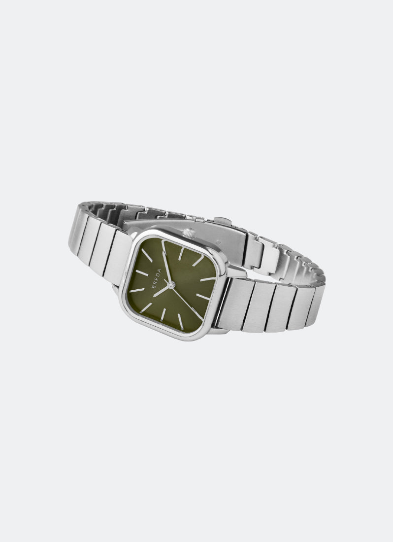 Jam Tangan Breda Esther Moss Dial Silver Metal Bracelet 26mm 1735A