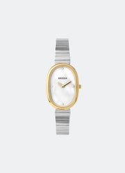 Jam Tangan Breda Jane Mother of Pearl Dial Silver Metal Bracelet 23mm 1741B