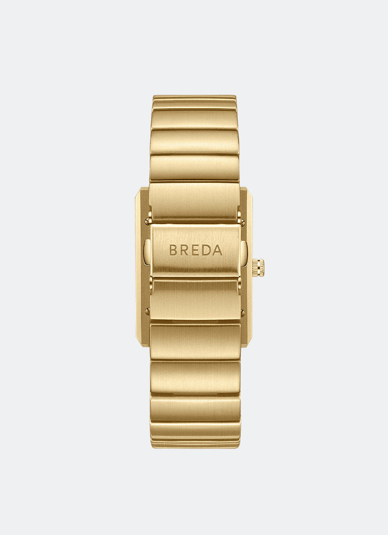 Jam Tangan Breda Pulse Locket Gold Metal Bracelet Watch 26mm - 1759A