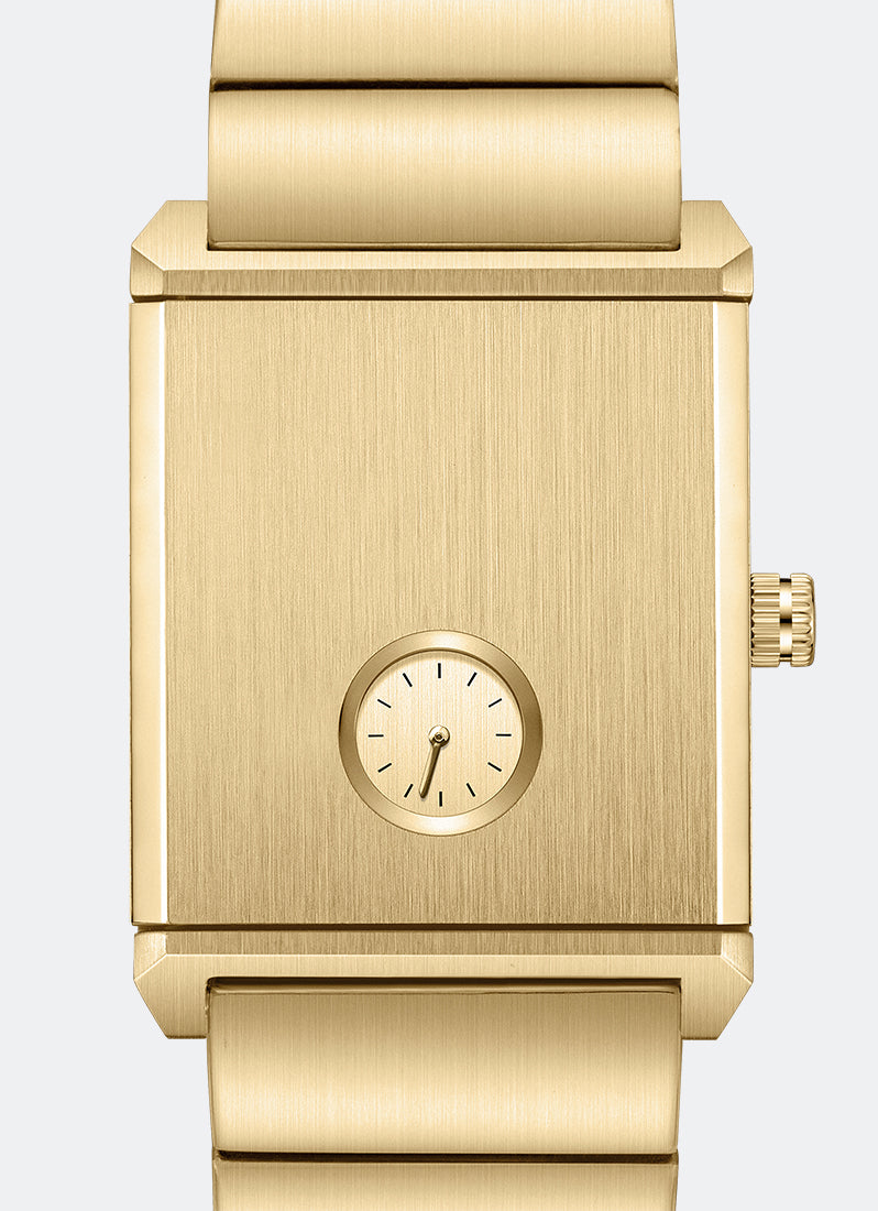Jam Tangan Breda Pulse Locket Gold Metal Bracelet Watch 26mm - 1759A