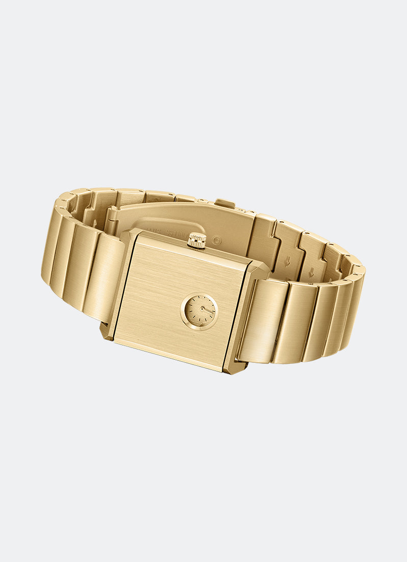 Jam Tangan Breda Pulse Locket Gold Metal Bracelet Watch 26mm - 1759A