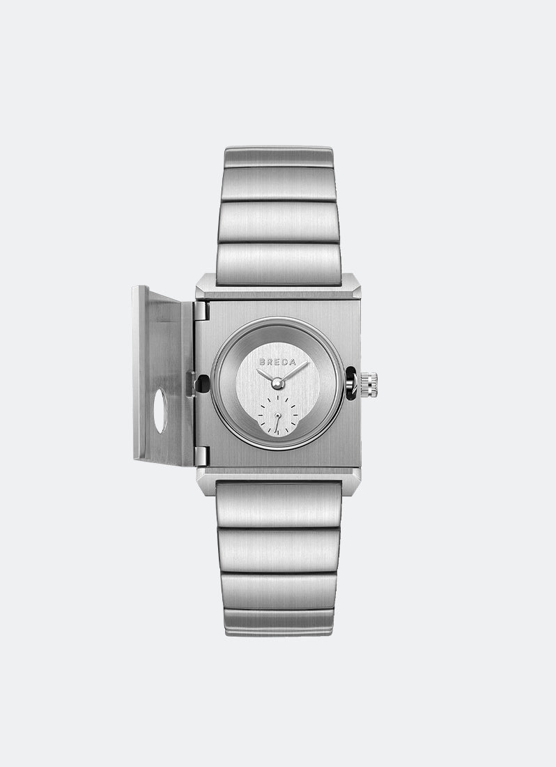 Jam Tangan Breda Pulse Locket Stainless Steel Metal Bracelet Watch 26mm - 1759B