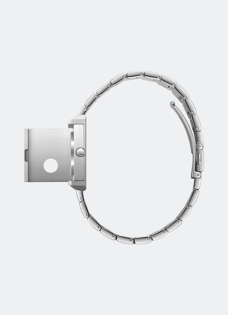 Jam Tangan Breda Pulse Locket Stainless Steel Metal Bracelet Watch 26mm - 1759B
