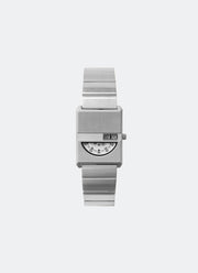 Jam Tangan Breda Pulse Tandem White Dial Silver Metal Bracelet 26mm 1747B