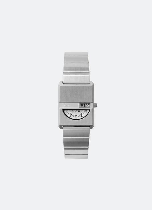 Jam Tangan Breda Pulse Tandem White Dial Silver Metal Bracelet 26mm 1747B