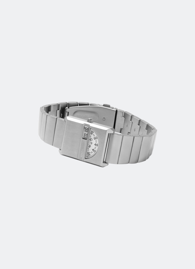 Jam Tangan Breda Pulse Tandem White Dial Silver Metal Bracelet 26mm 1747B