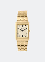 Jam Tangan Breda Virgil Champagne Dial Gold Metal Bracelet 26mm 1740B 1