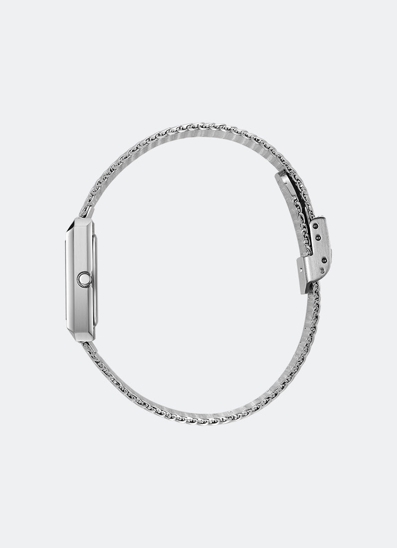 Jam Tangan Breda Virgil Mini Silver and Black Metal Bracelet 1758E
