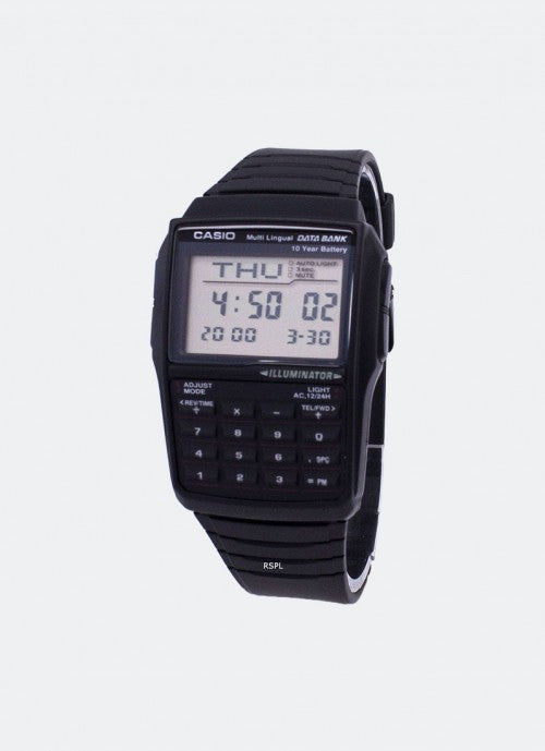Jam Tangan Casio Analog Black Resin Strap 37.4mm Men DBC-32-1ADF