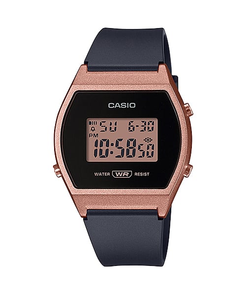 Jam Tangan Casio Digital Black Resin Strap 35mm Unisex LW-204-1ADF