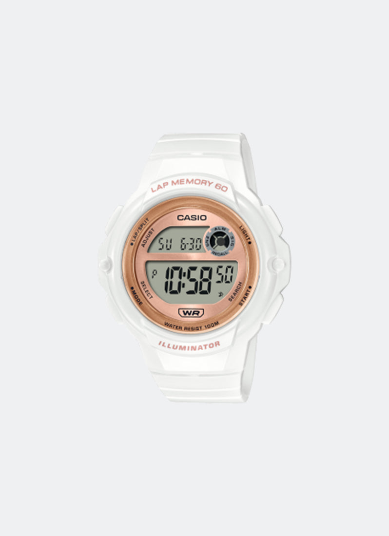 Jam Tangan Casio Digital White Resin Strap 40.5mm Men LWS-1200H-7A2VDF