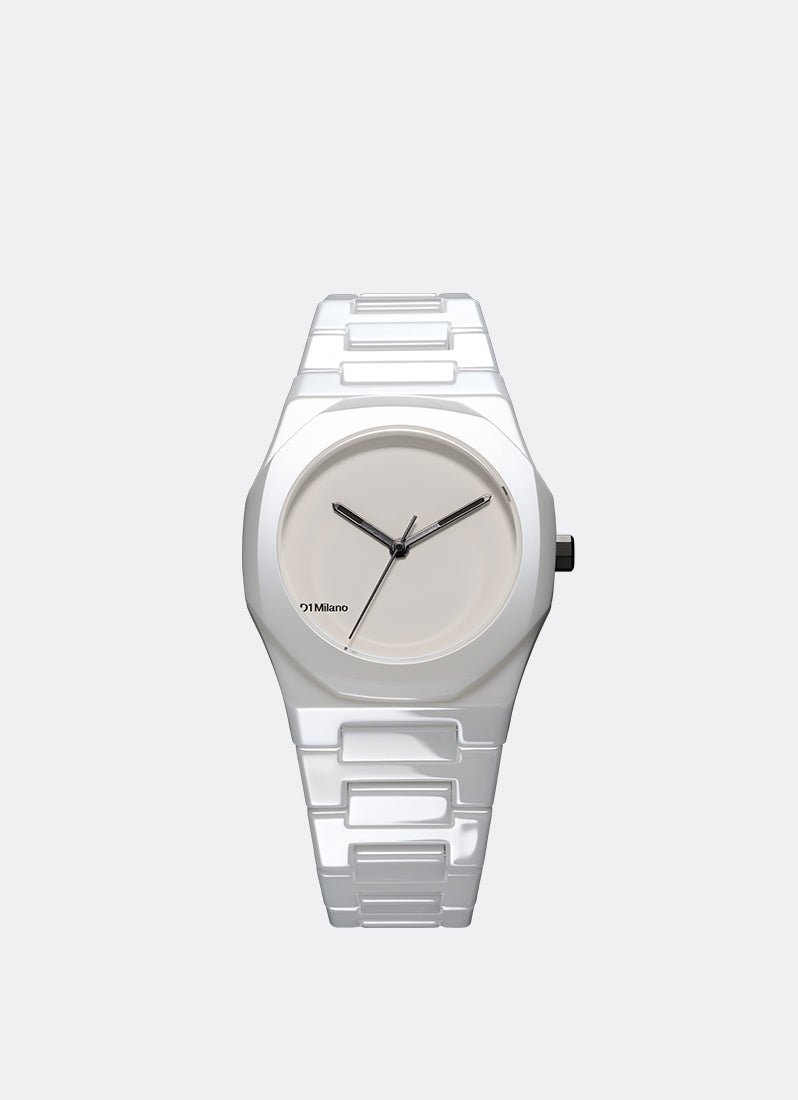Jam Tangan D1 Milano CERAMIC PURE WHITE 37MM D1-CEBU02