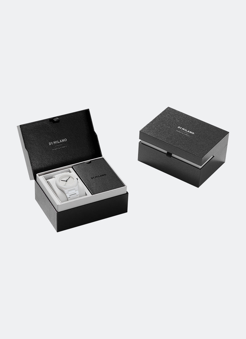 Jam Tangan D1 Milano CERAMIC PURE WHITE 37MM D1-CEBU02