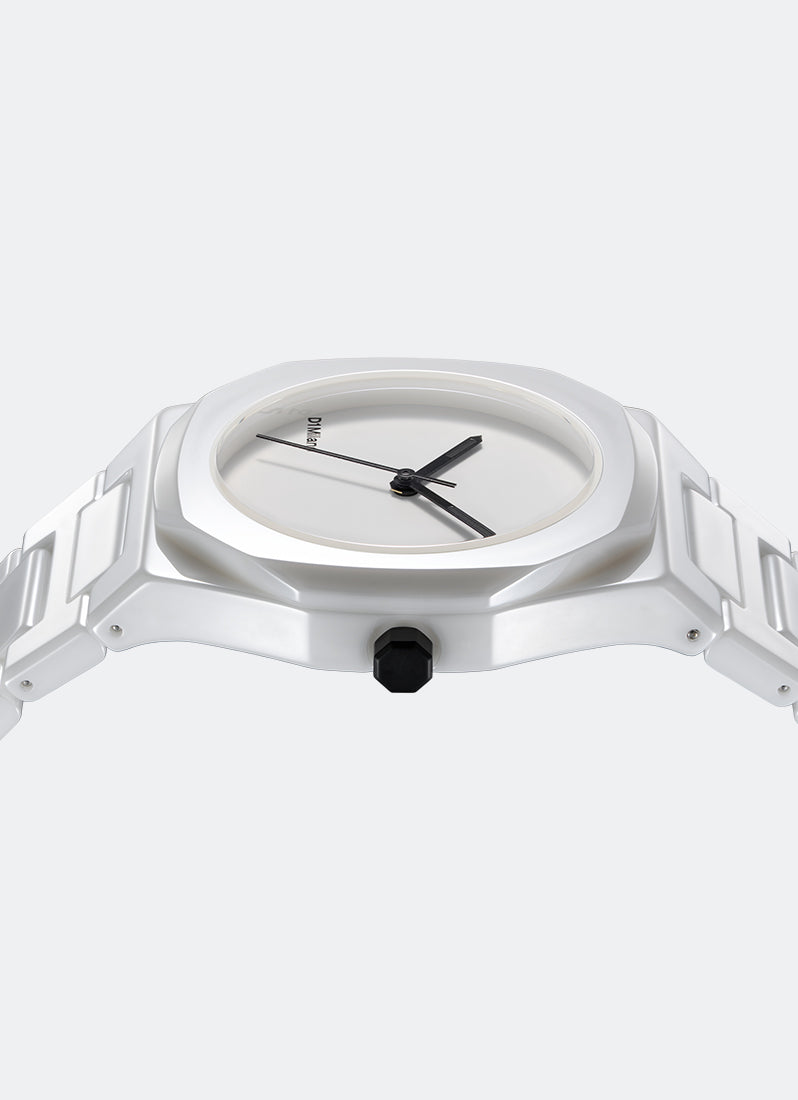Jam Tangan D1 Milano CERAMIC PURE WHITE 37MM D1-CEBU02