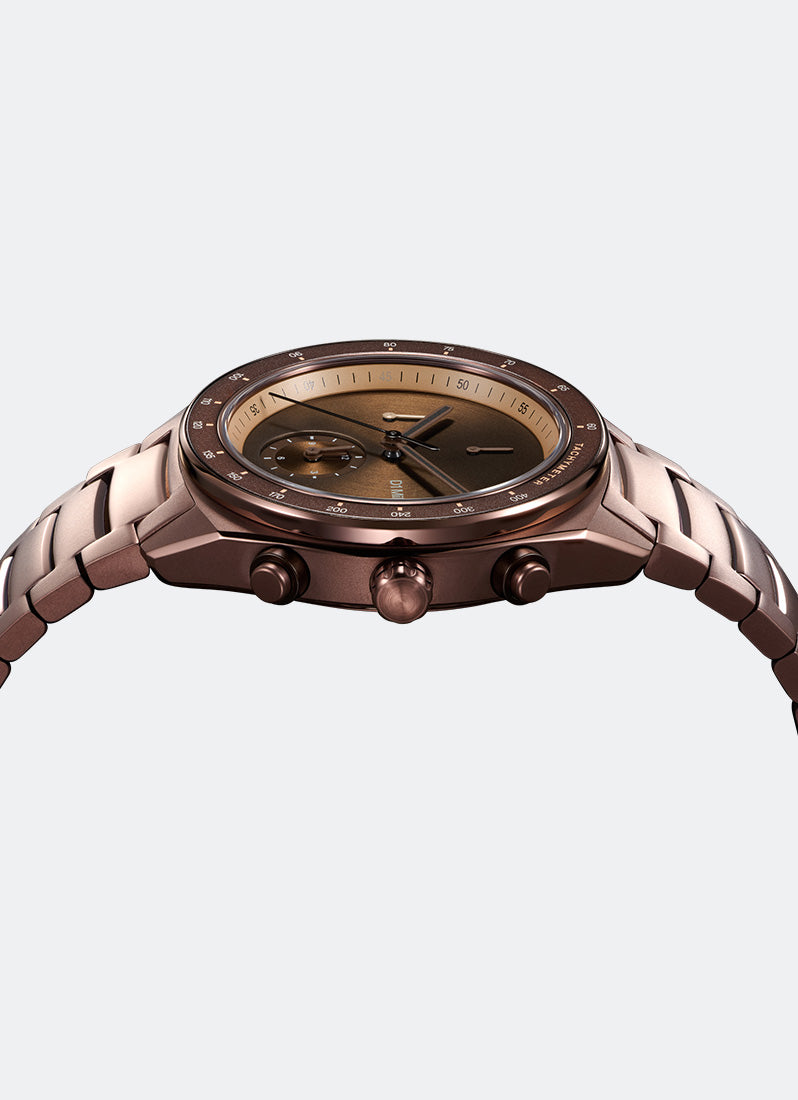 Jam Tangan D1 Milano Chronograph Bracelet Essential Brown D1-CHBJ22