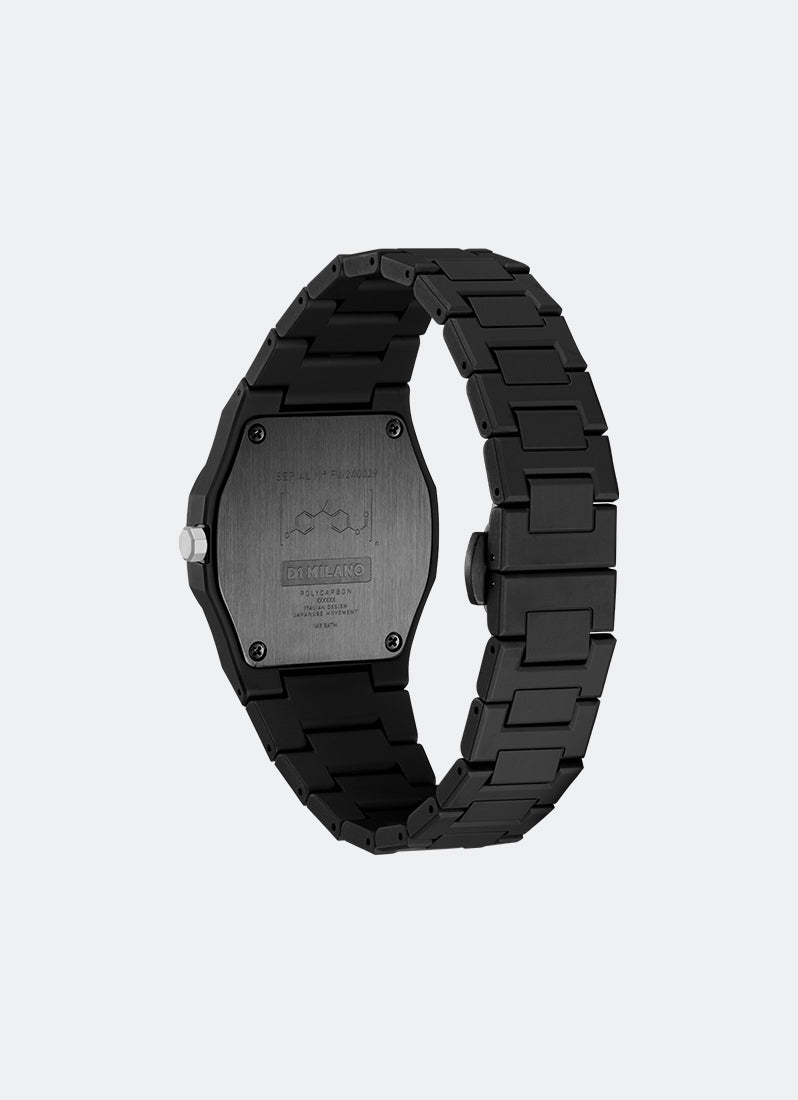 Jam Tangan D1 Milano POLYCARBON 37MM BLACK 01 - D1-PCBU07