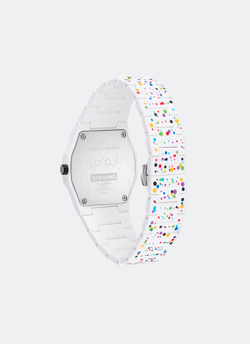 Jam Tangan D1 Milano POLYCARBON DOT-02 37MM D1-PCBU12