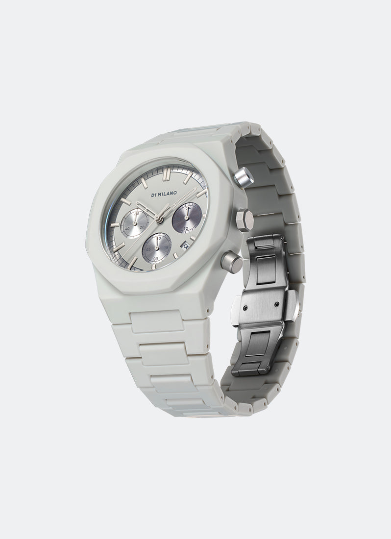 Jam Tangan D1 Milano POLYCHRONO BRACELET FOSSIL GREY 40.5 MM D1-PHBJ08