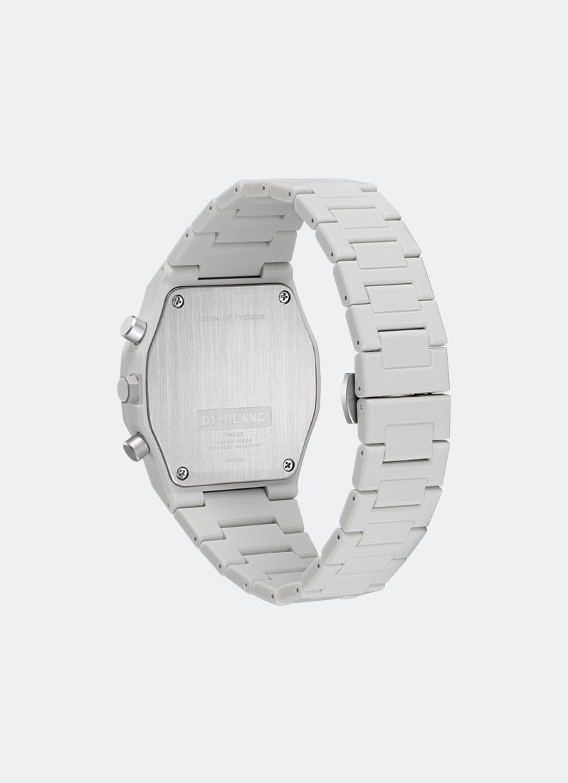 Jam Tangan D1 Milano POLYCHRONO BRACELET FOSSIL GREY 40.5 MM D1-PHBJ08