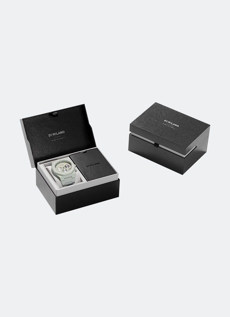 Jam Tangan D1 Milano POLYCHRONO BRACELET FOSSIL GREY 40.5 MM D1-PHBJ08
