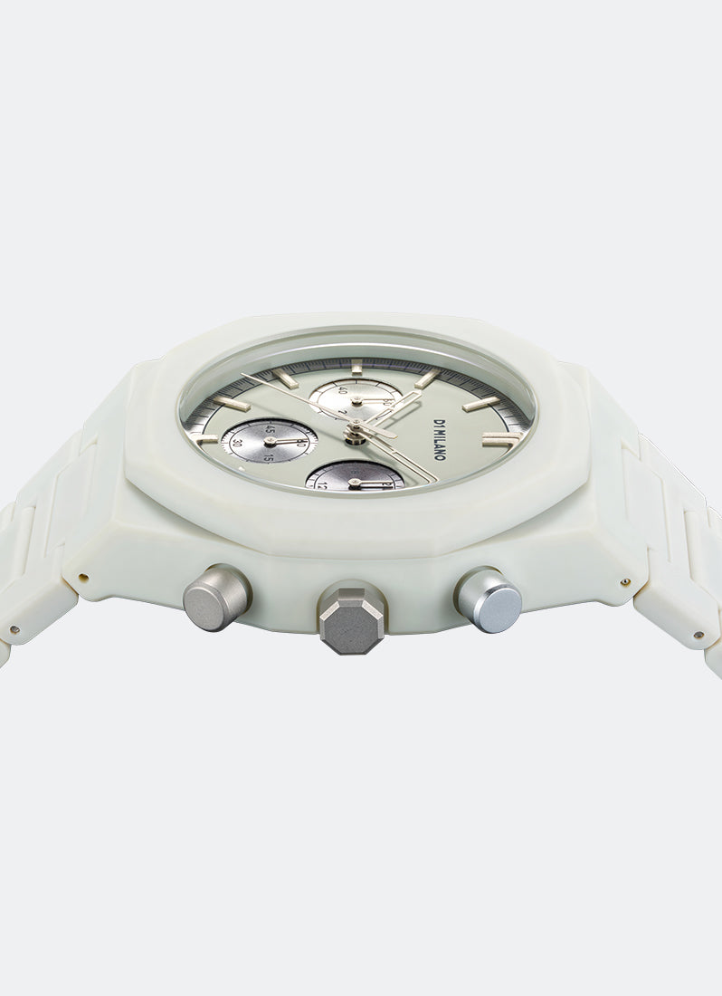 Jam Tangan D1 Milano POLYCHRONO BRACELET FOSSIL GREY 40.5 MM D1-PHBJ08