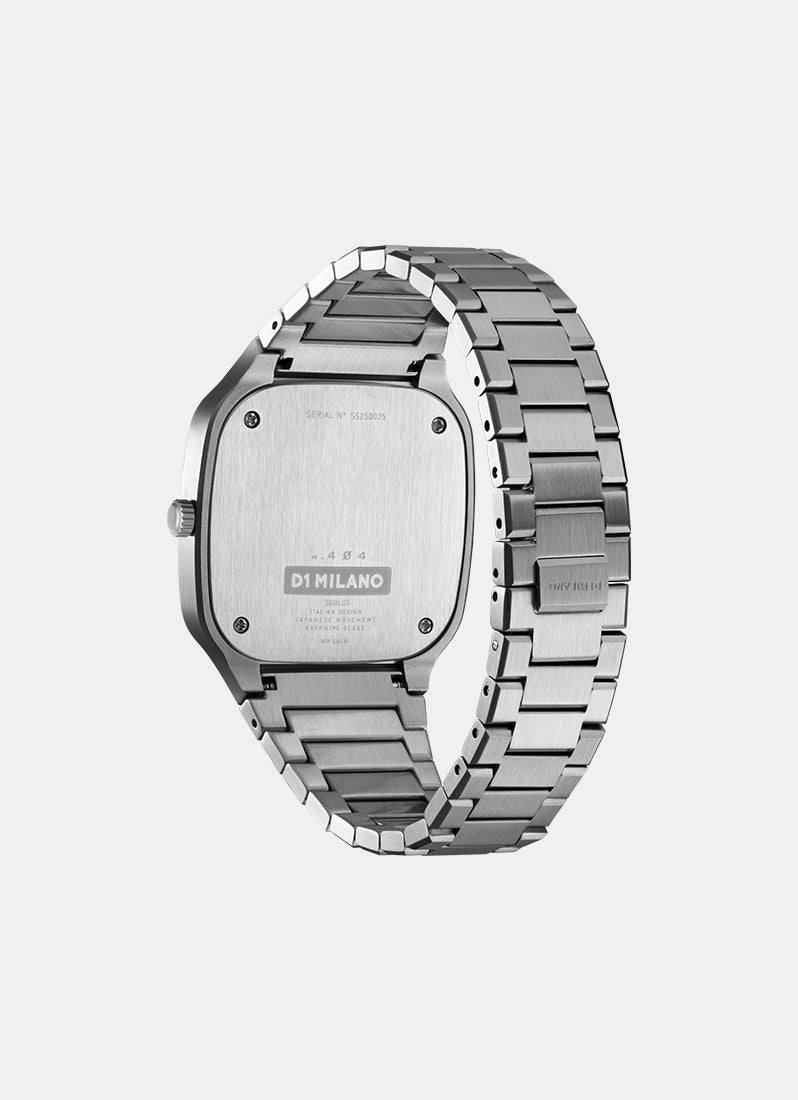 Jam Tangan D1 Milano Square Bracelet Gray Frame 37mm D1-SQBJ10