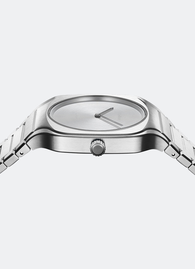 Jam Tangan D1 Milano Square Bracelet Gray Frame 37mm D1-SQBJ10