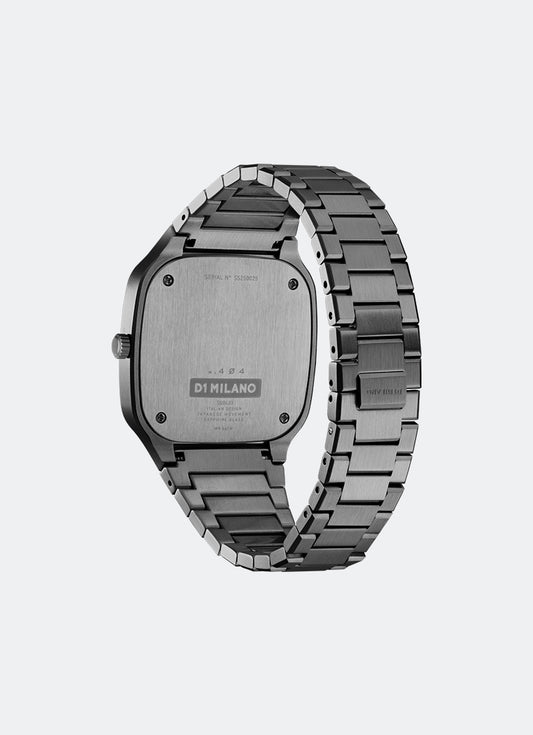 Jam Tangan D1 Milano Square Bracelet Gun Frame 37mm D1-SQBJ11