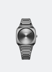Jam Tangan D1 Milano Square Bracelet Gun Frame 37mm D1-SQBJ11