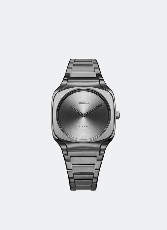 Jam Tangan D1 Milano Square Bracelet Gun Frame 37mm D1-SQBJ11