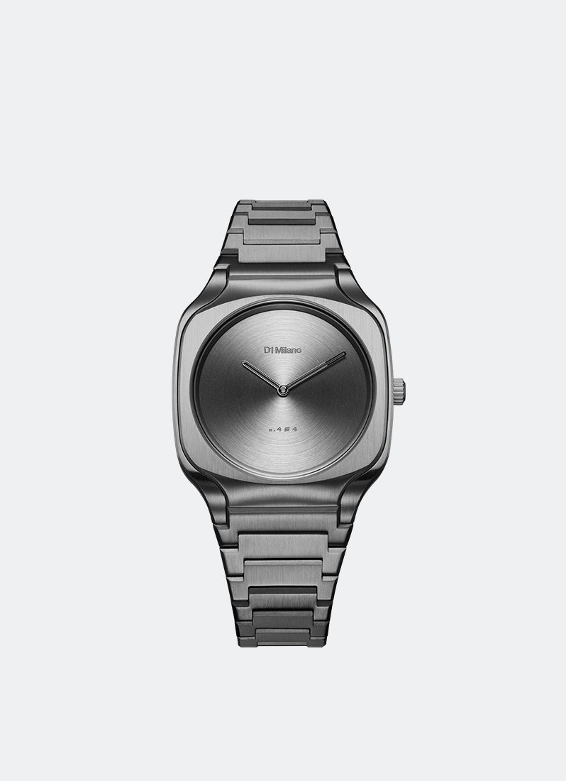 Jam Tangan D1 Milano Square Bracelet Gun Frame 37mm D1-SQBJ11